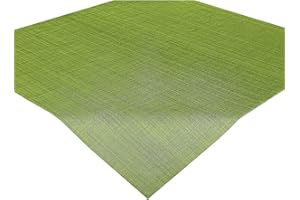 Delindo Lifestyle Samba Mantel de centro antimanchas, lavable, para interior y exterior, 85 x 85 cm, verde