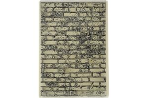 Sizzix Classeur de gaufrage 3-D Texture Fades 664259, Briques de Tim Holtz, Multicolore, Taille unique