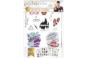 Cinereplicas - Autocollants - Harry Potter - Stickers Set de 55 Autocollants - Taille unique - Licence Officielle Warner Bros Harry Potter