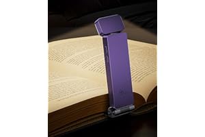 86lux Lampada da Lettura, Luce Lettura Ricaricabile USB con 3 modalità, Lampada Luce Libro Portatile Dark Purple