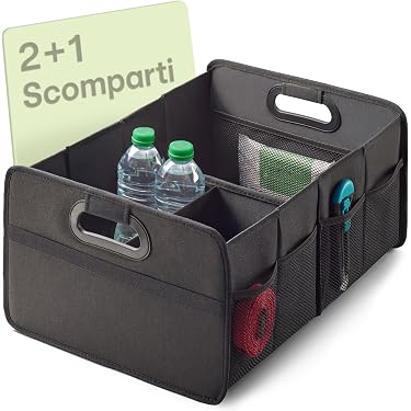 Organizer Bagagliaio Auto, Organizer Auto E SUV Multi Scomparto Pieghevole, Orga