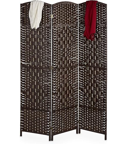 Boho Room Screen, Wood, 166x123 cm, White, Macrame Screen, Bohemian Partition, Decorative Divider Room Panel, Privacy Screen