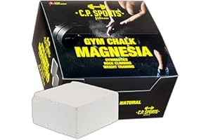 C.P.SPORTS C.P. Sports Karton Magnesia - 8 Blöcke je 70g – Chalk Kreide Kalk – geignet für Gewichtheben Bouldern Klettern Turnen Gymnastik Pole – Grip für Fitness & Sport