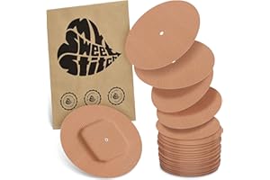 MySweetStitch - 25x Cerrotti sensore Simplera rotondo, Overpatch Ø 70mm, impermeable, traspirante, delicato sulla pelle, Beige