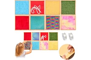 ODOXIA 8 Panel Sensorial de Pared para Niños | Baldosas Texturizadas Sensoriales | Pared Sensorial para Jugar y Aprender | Alfombrillas Sensoriales para Niños Pequeños y Aulas | Paneles Textura