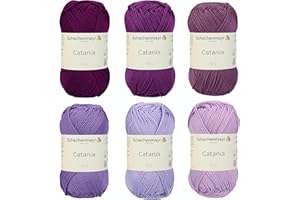 ‎SCHACHENMAYR SINCE 1822 Schachenmayr Catania, Set lila mix Handstrickgarne
