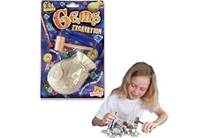 Dig & Discover - Wykopaliska kamieni szlachetnych od Deluxebase. Zestaw do kopania skamieniałości dla dzieci