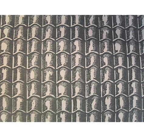 Sm Dolls House Green Roof Tile Paper 20 X 30 Wallpaper Modelling