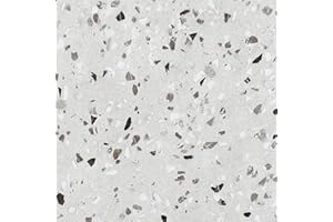 FunStick Samoprzylepna wykładzina podłogowa z PCW, do łazienki, 15 sztuk, 30 x 30 cm, szare płytki samoprzylepne, naklejki na podłogę, do łazienki, wodoodporne, do kuchni, płytek podłogowych,