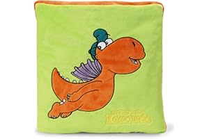 Nici 38384 - pluszowy koc smok orzech kokosowy 144 x 120 cm