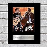 Ed Sheeran and Stormzy Signed Mounted Photo Display 2017 Brit Awards