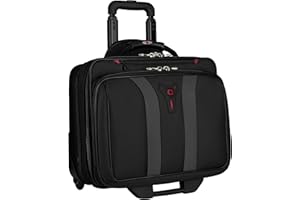 WENGER Granada Porte-Documents, Sacoche à roulettes pour Ordinateur Portable 15,6 Pouces, 29 l, Femmes Hommes, Bureau Affaires Uni École, Noir, 600659