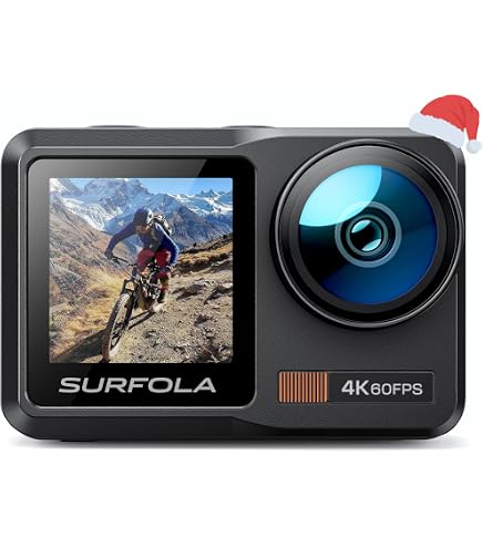Action Camera Trevi GO 2500 4K - Doppio Display, Wi-Fi, Impermeabile 30M, Con App E Custodia Subacquea