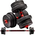 RIP X 20kg Adjustable Dumbbell & Barbell Weight Set - With Bar Joiner Included