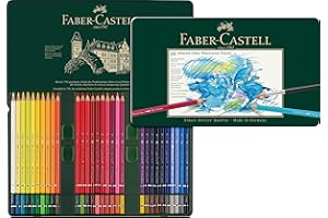 Faber-Castell Albrecht Dürer Ołówek akwarelowy, wielokolorowy, puszka 60, do sztuki, rzemiosła, rysowania, szkicowania, domu, szkoły, uniwersytetu, kolorowania