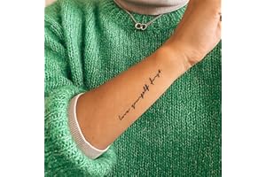 ‎INKSTER Inkster Tattoo - Love Yourself First | vegane & wasserfeste Temporäre Tattoos für Erwachsene - EU-Kosmetikzertifizierte Farbe - revolutionäres 2 Wochen Tattoo | Premium Klebetattoos & Fake Tattoo