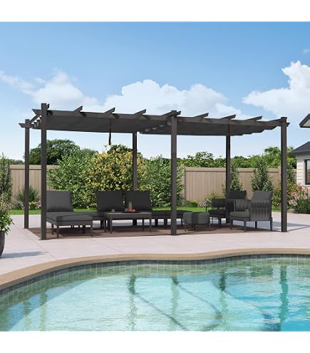 VidaXL Gazebo con Tetto Retrattile 4x3x2,3 m Antracite 180 g/m² | Leroy