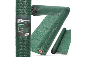 Instalguru Brise Vue Occultant 1m x 10m Filet d'Ombrage Jardin Balcon Rambardes Terrasse Paravent Clôture Rouleau Tissu Protection Rayons UV 55% Résistant Déchirures Vent Renforcé