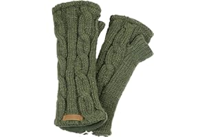 McRon Damen Gestrickte Pulswärmer Modell Emily