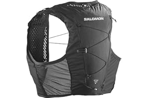 SALOMON Active Skin 4 Compatible with Flasks Unisex Running Vest Hiking Trail, 4L, Precision Fit, Easy