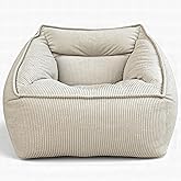 Aiire Bean Bag Chair with Filling Included – Pouf Living Room, Bedroom and Modern Youth Room – Premium Corduroy Cover Removab