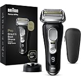 Braun Series 9 Pro Premium erkek tıraş makinesi, tıraş başlığı, elektrikli tıraş makinesi ve d&uuml;zeltici, 60 dakika pil &ouml;mr&uuml;, 1