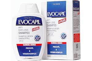 Evocapil Plus szampon przeciw wypadaniu włosów z Procapil, keratyną, biotyną, białkiem i aminokwasami