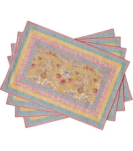 HOMESCAPES Set Di 2 Tovagliette Americanate In Cotone A Costine – Rettangolari 33x50 Cm, Lavabili In Lavatrice - 4