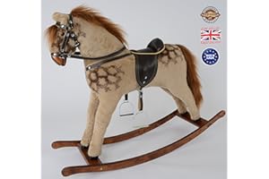 MJmark STRAWBERRY ROAN Handmade Rocking Horse Titan PINTO from