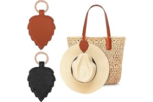 Niboken Clips Magnéticos Sombreros Viaje, Porta Sombreros Portátiles Pinza 2 Piezas, Soporte para Mujeres Hombres Vacaciones Colgar Gorras Béisbol Gafas (Hoja)