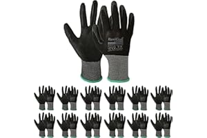 Ruvigrab Ecoflex Guanti da lavoro Unisex - Adulto (Pacco da 12)