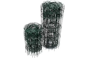 Easipet PVC Garden Border Fence 10 Metre x 650mm Green Decorative Lawn Edging