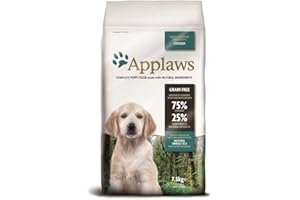 Applaws Natural Complete Chicken Dry Puppy Food for Small and Medium Breed Puppies - 1 x 7.5 kg Bag
