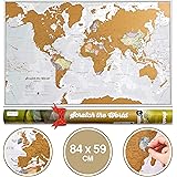 Scratch the World® Travel Map - Scratch Off World Map Poster with Gift Tube - X-Large - 84 x 59 cm - Maps International - 50 years + of Map Making