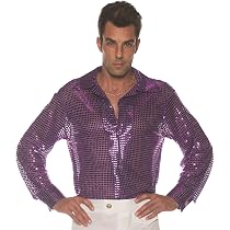 UNDERWRAPS mens Disco Costume Sheer 