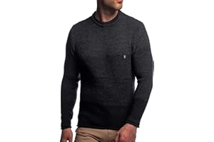 Karl´s People Herren Strick-Pullover Rundhals | Männer Winter-Pullover Color-Block|stylischer Herren Strick-Pulli | Warmer Männer Pulli Grobstrick| Herrenpullover Herren Basic Longsleeve