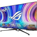 ASUS ROG Swift OLED PG42UQ gaming monitor – 41.5-inch 4K (3840 x 2160), OLED, 138 Hz (OC), 0.1 ms (GTG), G-SYNC® compatible
