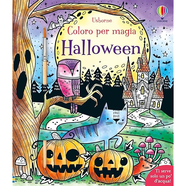 Liliful 144 Libri Da Colorare Per Halloween Per Bambini - 24 Stili Con Zucca Fantasma, Attività Antistress, Bomboniere E Riempisacchetti