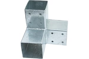 Connex HV4242 Dubbel stolphörn, 90 x 90 mm, trä | 200 x 200 mm 90° – 3 hylsor – postkontakt – träkontakt – reglkontakt – för trä – flerdelat set