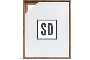 Stallmann Design Cadre à joint d'ombre pour châssis | 100x150 cm | Marron | MDF cadre pour toiles avec effet de profondeur | avec accessoires de montage | Cadre sans verre ni dos d'âne