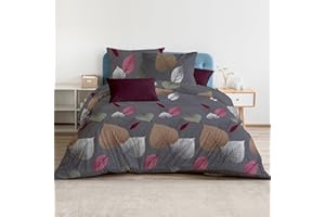 HOMEYA - Juego de Fundas Nórdicas Cama 180 Estampada 4 Piezas - Funda Edredón Poliéster 250x230 con 2 Fundas de Almohada 45x70 y Bajera Ajustable 180x200x20, Patrón Moderna de Poliéster