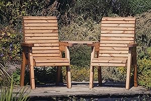 Churnet Valley WOODEN GARDEN CHAIRS, COMPANION SET, BISTRO SET,