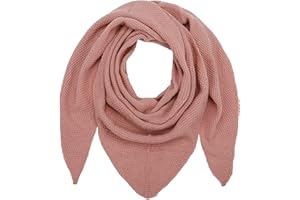 Ever Bloom Damen Schal, Strick Dreieck Schale, Weiches Dreieckstuch, Leichter Strickschal, Halstuch für Frauen und Mädchen Lang, Einfarbig 195 * 80 cm