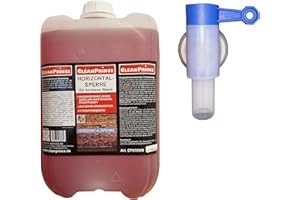 CLEANPRINCE Barrera horizontal de 10 litros de pared seca con boquilla gratis por pedido, líquida, procedimientos de inyección para inyección de agujeros taladrados, hidrófobo, barrera de agua