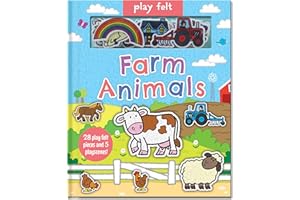 Play Felt Farm Animals - Activity Book (Soft Felt Play Books) (Play Felt & Learn)