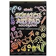 abeec Scratch Art Pads Holographic - Scratch Art For Kids - Scratch Art Paper Scratch Book - Arts And Crafts For Kids - Scratch Art Party Bag Fillers - Holographic Scratch Paper