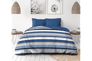 Home Linge Passion | Copripiumino - 3 Pezzi || 2 Persone - 240x260 cm | STANIS