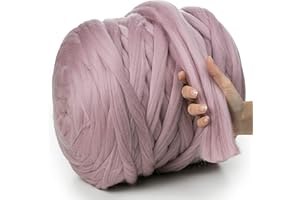 MERIWOOLART 100% XXL Pelote Laine Merinos, 4-5cm Fil de Laine pour feutrage Humide, Laine à feutrer Sec, DIY Cadeau de Couverture épaisse en Laine Doux, Grosse Laine à Tricoter pelote