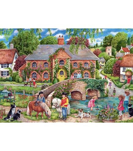 Ravensburger Cosy Café 1000 Piece Jigsaw Puzzle - Valley Farm Cafe Scene For Adults & Kids 12+ - View #6