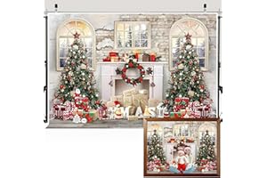 Darryy Sfondo Natalizio, 2,1 x 1,5 m Sfondo Fotografico Natalizio per Creare Atmosfera Festiva - Ideale per le tue Foto di Natale! (regalo di Natale)